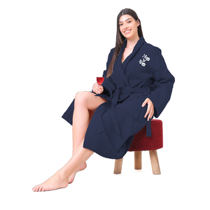 Peignoir pour femmes au design accrocheur, motif attrayant, marque personnalisée, qualité douce, 100% coton, séchage rapide - Product Image 6