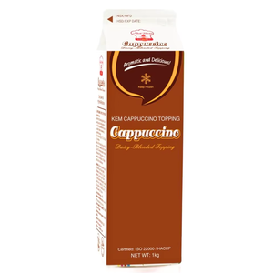Crème Non Laitière en Gros, Vente Directe Usine, OEM/ODM, Crème de Garniture Mélangée pour Pâtisserie et Cappuccino, Certifiée HALAL, 1KG, Exportation - Product Image 1