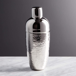 เชคเกอร์ค็อกเทลสีเงินลายตอกแบบ Hammered Theme พร้อมผิวสัมผัสเงางามหรูหรา อุปกรณ์บาร์สุดหรูที่ออกแบบมาเพื่อการผสมที่ยอดเยี่ยม - Product Image 1