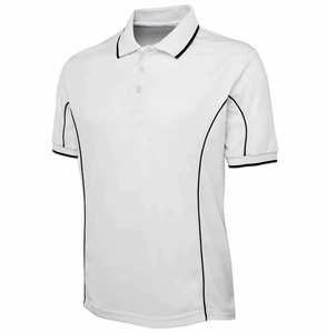 Chemises polo de golf pour hommes à manches courtes 2023, 3 boutons, polyester/mesh, col contrasté, chemises polo pour le personnel de bureau pour hommes - Product Image 6