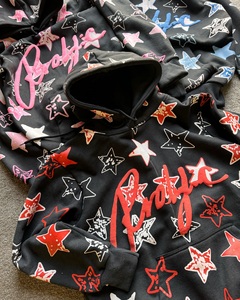 Sweat à capuche zippé pour homme, personnalisé, en tissu épais et lourd, avec broderie vintage et patch, effet délavé à l'acide - Product Image 4