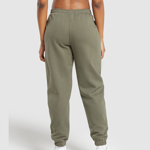 Nouveau pantalon de jogging personnalisé pour femme en polyester/coton éponge, taille élastique, coupe droite classique, jambe droite, hiver, sur mesure - Product Image 4