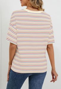 เสื้อยืดผู้หญิงแขนสั้นคอกลมทรงหลวมสบาย ระบายอากาศได้ดี ไม่หดตัว ผลิตจากผ้าโมดอลถัก สำหรับฤดูร้อนปี 2026 - Product Image 4