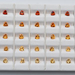 Piedra suelta de forma de trillón facetado de citrino Natural de 4mm, lote al por mayor, piedras preciosas de calidad Premium, joyería personalizada, tendencia 2025 - Product Image 3