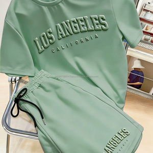 Conjunto Deportivo Casual de Verano para Hombre, Camiseta y Pantalones Cortos, 2 Piezas, Conjuntos de Verano para Hombre, Conjuntos Deportivos para Hombre Disponibles - Product Image 3
