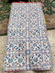 <b>Indian</b> Cotton Handmade Kantha Bedspread Reversible <b>Quilt</b> for Home Decor Hospitality Projects and Premium Bedding Collections - Product Image 3