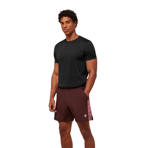 Pantalones Cortos Deportivos para Hombre, Ajustados, de 7 Pulgadas, Ligeros, para Gimnasio, Entrenamiento, Running, Fitness, Color Marrón Oscuro y Rosa - Product Image 4