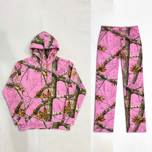 Conjuntos de Sudadera con Capucha de Camuflaje Personalizados al por Mayor, Pantalones Deportivos Holgados con Hombros Caídos, Transpirables, Casuales, de Invierno, OEM, Mangas Largas, Ropa Deportiva - Product Image 4