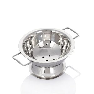 Wholesale Compact Stainless Steel <b>Colander</b> with Handle for Draining Fruits Vegetables Pasta Silver Finish Food Grade <b>Colander</b> - Product Image 3