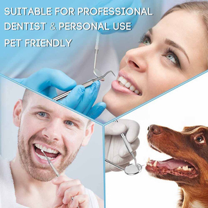 Miroir buccal dentaire manuel de qualité supérieure en acier inoxydable, logo personnalisé, certifié CE Classe I, faible MOQ - Product Image 5