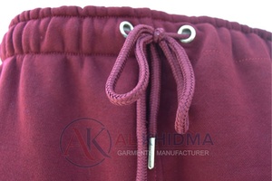 Pantalon de jogging athlétique pour femme bordeaux, coupe ample, respirant, en molleton écologique, taille élastique, fabricant OEM de vêtements de sport - Product Image 4