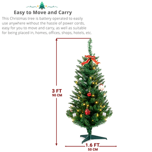 Albero di Natale Realistico Pieghevole Verde da Esterno in PE con 129 Rami in PVC, Supporto in Ferro e Decorazione Babbo Natale, 90 cm - Product Image 6