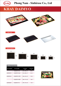 Rectangular Ceramic Serving <b>Plate</b> <b>Black</b> With Gold Edge Oriental Design Durable Dish For Sushi Presentation - Product Image 6