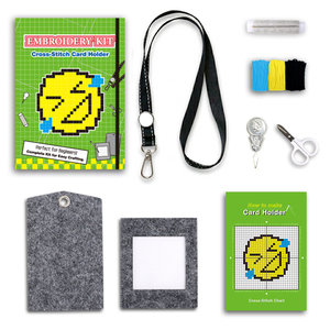 Kit de Bordado de Punto de Cruz Fácil para Principiantes con Patrón Preimpreso y Juego de Herramientas - Product Image 1