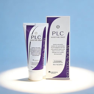 Crema en gel de seda para la piel V21 PLC Moisture Drop, cuidado intensivo calmante, textura ligera, vitamina E natural, renovadora, vegana, de lujo. - Product Image 1