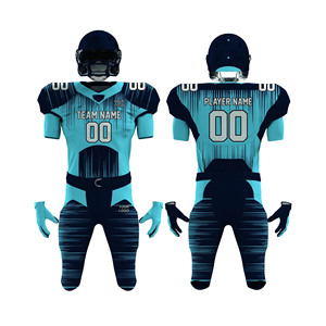 Servicio OEM, Uniforme de Fútbol Americano al por Mayor, MOQ Bajo, Transpirable, Jersey y Pantalones Cortos Más Vendidos, Talla Grande 2026, 100% Poliéster - Product Image 1