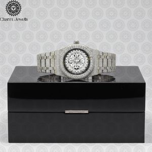 Montre de luxe pour homme Charm Jewells en acier inoxydable, cadran analogique de 40 mm, cristal saphir, mouvement mécanique, résistance à l'eau 10 bars - Product Image 4