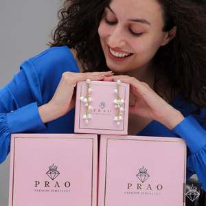PRAO Twinkling Garden Pearl Pendientes Colgantes Estilo - Product Image 1