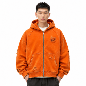Hoodie surdimensionné personnalisé en molleton de coton 420 GSM, vente en gros pour marques de streetwear unisexes, étiquette privée, livraison rapide - Product Image 2