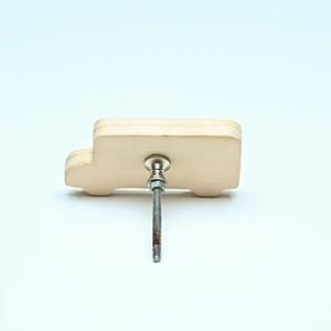 Nouvelle Arrivée Poignées de Tiroir pour Enfants en Bois de Pin Multicolore Design Contemporain, Poignées Durables pour Armoire et Commode en Forme de Bus Jaune - Product Image 5