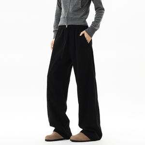 Suministro Directo de Fábrica: ¡Novedad Explosiva! Pantalones Unisex de Primavera, Holgados, Rectos, Casuales, para Parejas, de Color Liso. - Product Image 4