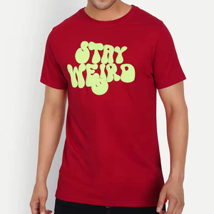 T-shirt Homme Haute Qualité, Uni, Tricoté, 100% Coton, Impression en Relief, Écologique, Séchage Rapide, Meilleur Prix, Meilleure Vente, OEM - Product Image 1