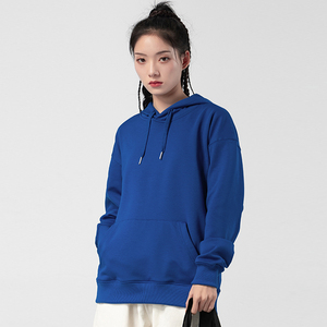 Sudadera con capucha de forro polar para mujer, en stock, estilo deportivo, casual, holgada, gruesa, de manga larga con bolsillo - Product Image 5