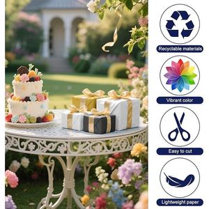 PLULON 60 Fogli di Carta Metallizzata per Confezioni Regalo, 14 X 20 Pollici, Confezione da 60 Fogli per Regali - Product Image 1