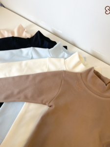 Camiseta de Cuello Redondo de Algodón Unisex para Niños Seun, Color Sólido, Informal, de Manga Corta, para Bebés y Niños Pequeños - Product Image 6