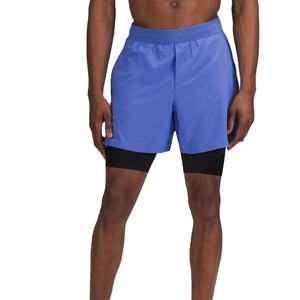 Pantalones Cortos Deportivos Casuales de Punto con Logotipo Personalizado, Elásticos en 4 Direcciones, Transpirables, 100% Poliéster, Servicio OEM, para Tenis y Running al Aire Libre para Hombre - Product Image 1