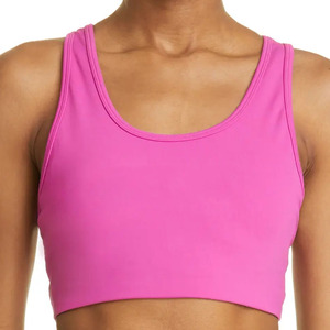 Women Seamless Sports <b>Bra</b> Medium Support Solid Navy <b>Blue</b> Yoga Top Customized Sports <b>Bra</b> Design Breathable Gym Wear For Women - Product Image 3