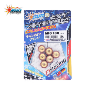 Galets de variateur SUN Racing MIO100 CVT 15x12-10G - Poids de poulie robustes en laiton de Taïwan - Product Image 5