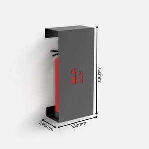 Moderno Gabinete Extintor de Incendios de Metal Rojo para Montar en la Pared, Mueble de Oficina, Sala de Estar, Dormitorio, Caja de Almacenamiento de Equipo de Seguridad - Product Image 2