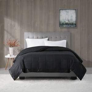 Couverture de lit alternative en duvet légère avec garniture élégante en satin - Product Image 4