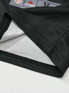 เสื้อเจอร์ซีย์อเมริกันฟุตบอลผู้ชาย ทรงโอเวอร์ไซส์ สตรีทแวร์ คอวี โพลีเอสเตอร์ เสื้อกีฬาหมายเลขพิมพ์ลายเสือดาวที่ไหล่ รับผลิตแบบ OEM - Product Image 4