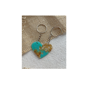 Kit de Resina para Hacer Llaveros con Forma de Corazón, Kit de Llaveros de Resina para Niños, Arte y Color Personalizado en Azul Oscuro - Product Image 2