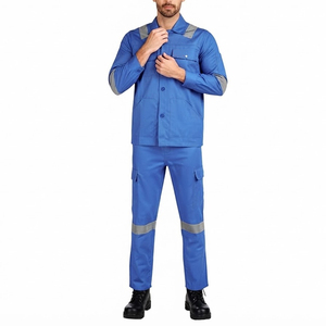 Ropa de Trabajo Resistente y Cómoda con Paneles Reflectantes para Construcción y Mantenimiento, Uniforme Industrial Multibolsillos - Product Image 1