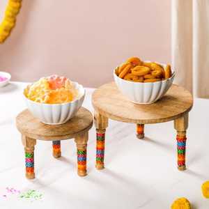 Nouveaux plateaux décoratifs en bois pour fruits, style mariage occidental, pour la décoration intérieure, avec gravure, plateau de service rapide, plateaux décoratifs - Product Image 1