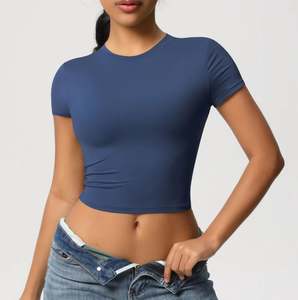 Camiseta Corta de Moda para Mujer, Manga Corta, Estilo Casual, Proveedor de Fábrica OEM - Product Image 4