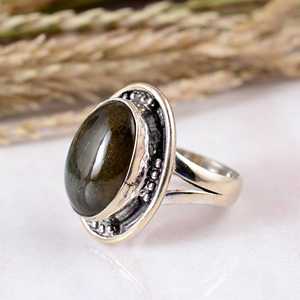 925 Sterling Silver Blue <b>Labradorite</b> Bezel Setting Handmade Vintage Boho Wedding Statement Gemstone <b>Ring</b> Jewelry Unisex - Product Image 5