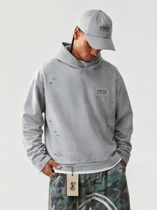 เสื้อฮู้ดดี้ผู้ชายรุ่นลิมิเต็ดอิดิชั่น สไตล์วินเทจสุดพรีเมียม ทรงหลวมใส่สบาย เหมาะสำหรับทุกวัน ดีไซน์ทันสมัย กำลังเป็นที่นิยม - Product Image 1