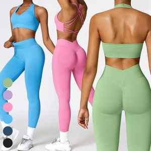 Conjunto de Yoga para Mujer 2026, Venta Directa de Fábrica, Ropa Deportiva para Yoga, Conjunto de Yoga de Cintura Alta para Mujer - Product Image 1