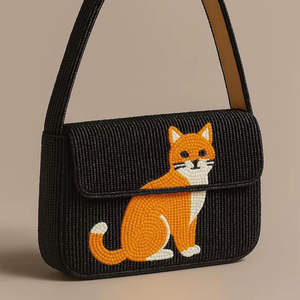 Accessoires de mode en cristal de luxe faits à la main en Inde, poignée de sac baguette perlée multicolore, sac à main décontracté durable, style local - Product Image 3