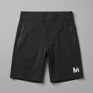 Pantalones Cortos Deportivos Elásticos Negros de Primera Calidad para Unisex, Transpirables, para Gimnasio, Correr, Entrenamiento, Secado Rápido, Ropa Deportiva MI - Product Image 1