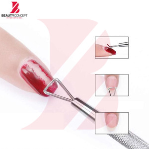 Professional Stainless Steel Triangle Cuticle Pusher Gel Nail Polish Remover Scraper Tool for Manicure Pedicure - Product Image 3
