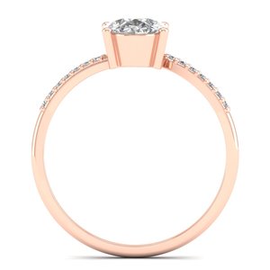 Bagues de fiançailles REYES personnalisables en argent sterling 925, coupe ovale, 1,3 carat, moissanite, fabrication artisanale, certifiées GRA, bijoux fins - Product Image 4