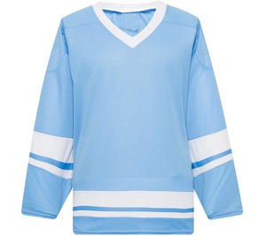 Nouveau design, maillots de hockey sur glace personnalisés imprimés par transfert thermique avec broderie, logo imprimé grande taille, 100% polyester pour adultes - Product Image 3