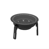 Barbecue au charbon de bois pliable en acier de bonne qualité pour le camping en plein air, les pique-niques