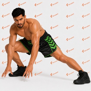 Professional Muay Thai <b>Shorts</b> 100% Polyester 185 GSM Satin Lightweight Quick Dry Breathable Unisex Boxing Kickboxing Training - Product Image 3