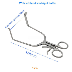 Pinzas manuales de acero inoxidable para muestras de Surgical Sources Industries, retractor quirúrgico para cirugía ORL, instrumento con certificación CE - Product Image 2